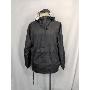 Tri-Mountain Black Pullover Windbreaker Anorak Jacket‎ Hooded Gorpcore Vintage L